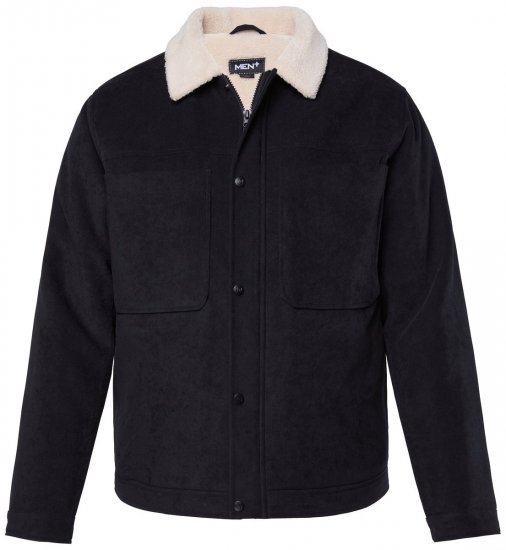 Men+ 545 Giacca con collo teddy Nero - Giubbotti - Giubbotti Uomo Taglie Forti