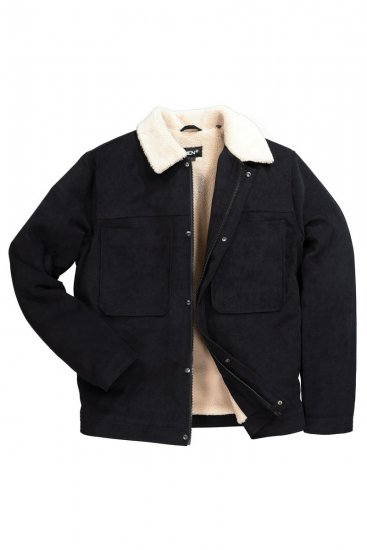 Men+ 545 Giacca con collo teddy Nero - Giubbotti - Giubbotti Uomo Taglie Forti