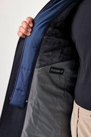 JP1880 Coat Flexnamic With Removable Insert Navy - Giubbotti - Giubbotti Uomo Taglie Forti
