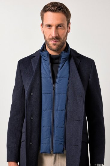 JP1880 Coat Flexnamic With Removable Insert Navy - Giubbotti - Giubbotti Uomo Taglie Forti