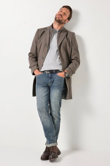 JP1880 Coat Flexnamic Quilted Insert Grey TALL - TALL giubbotti - Giacche TALL per uomo alto