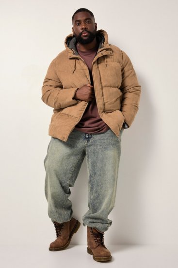 STHUGE Jacket Puffer With Warm Quilting Beige - Giubbotti - Giubbotti Uomo Taglie Forti