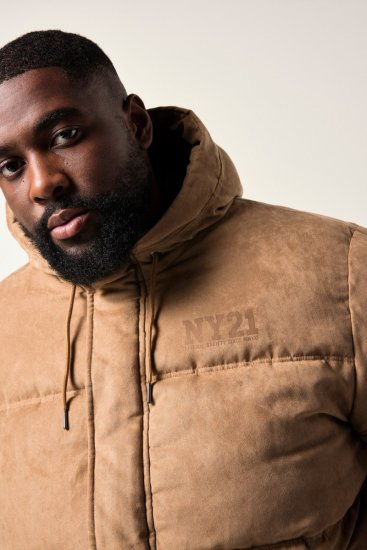 STHUGE Jacket Puffer With Warm Quilting Beige - Giubbotti - Giubbotti Uomo Taglie Forti
