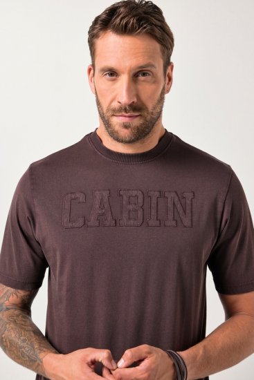 JP1880 T-Shirt Cabin Vintage Mocha - Magliette - Magliette Uomo Taglie Forti