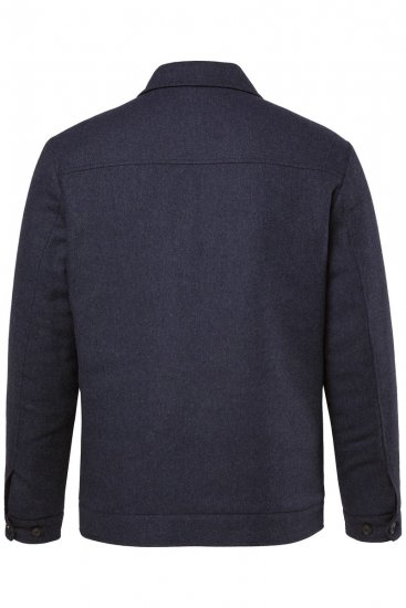 Boston Park 963 Giacca in misto lana con zip Blu scuro - Giubbotti - Giubbotti Uomo Taglie Forti