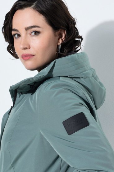 Ulla Popken 842008 Cappotto tecnico Verde - Cappotti - Cappotti taglie forti da donna