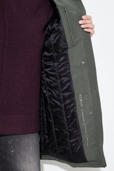 Ulla Popken 842008 Cappotto tecnico Verde - Cappotti - Cappotti taglie forti da donna
