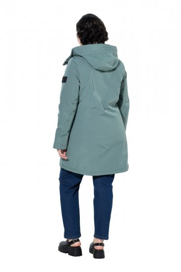 Ulla Popken 842008 Cappotto tecnico Verde - Cappotti - Cappotti taglie forti da donna