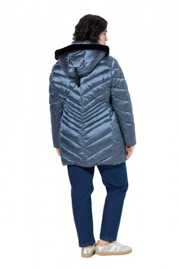 Ulla Popken 842013 Giacca trapuntata Blu denim - Giacche - Giacche taglie forti da donna