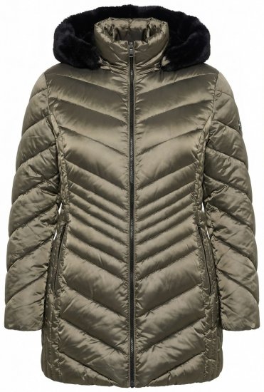 Ulla Popken 842013 Giacca trapuntata Marrone chiaro - Giacche - Giacche taglie forti da donna