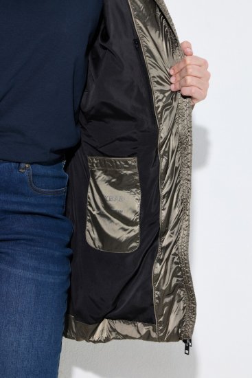 Ulla Popken 842013 Giacca trapuntata Marrone chiaro - Giacche - Giacche taglie forti da donna