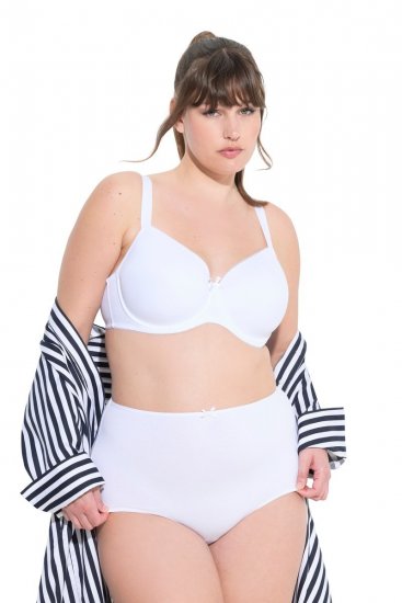 Ulla Popken 842435 Slip a vita alta confezione da 3 Bianco - Slip - 