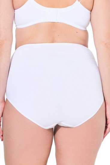 Ulla Popken 842435 Slip a vita alta confezione da 3 Bianco - Slip - 