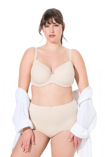 Ulla Popken 842435 Slip a vita alta confezione da 3 Beige - Slip - 
