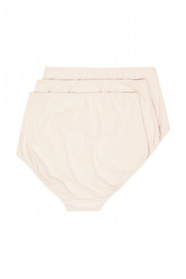 Ulla Popken 842435 Slip a vita alta confezione da 3 Beige - Slip - 