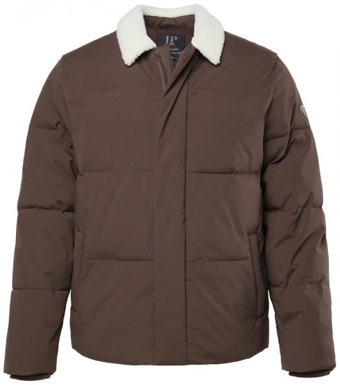 JP1880 842508 Giacca con collo teddy Nocciola - Giubbotti - Giubbotti Uomo Taglie Forti