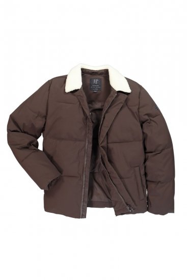 JP1880 842508 Giacca con collo teddy Nocciola - Giubbotti - Giubbotti Uomo Taglie Forti