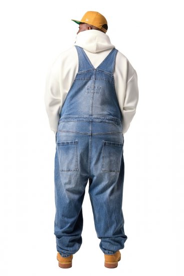 JP1880 842648 Salopette di jeans dalla vestibilità ampia Blu denim - Jeans & pantaloni - Jeans & Pantaloni Uomo Taglie Forti