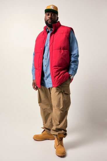 STHUGE 842684 Gilet imbottito Rosso - Giubbotti - Giubbotti Uomo Taglie Forti