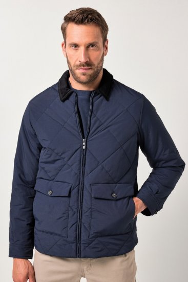 JP1880 842790 Giacca bomber trapuntata in materiale riciclato Blu scuro - Giubbotti - Giubbotti Uomo Taglie Forti