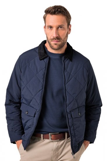 JP1880 842790 Giacca bomber trapuntata in materiale riciclato Blu scuro - Giubbotti - Giubbotti Uomo Taglie Forti
