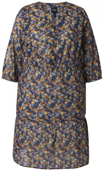 Ulla Popken 842936 Abito a righe con maniche a 3/4 Blu scuro - Abiti da sera - Abiti da sera taglie forti