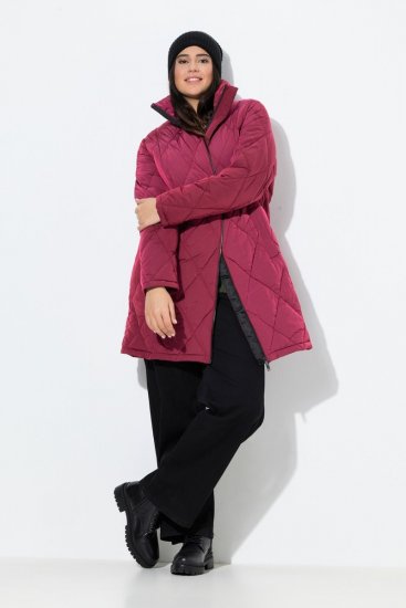 Ulla Popken 842937 Giacca trapuntata Rosso - Giacche - Giacche taglie forti da donna
