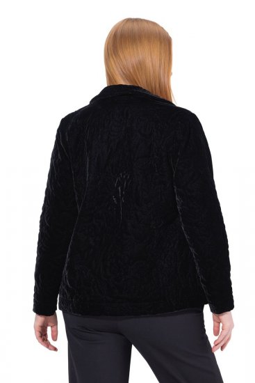 Ulla Popken 843244 Giacca di velluto Nero - Giacche - Giacche taglie forti da donna