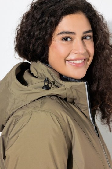 Ulla Popken 844034 Giacca tecnica Cachi - Giacche - Giacche taglie forti da donna