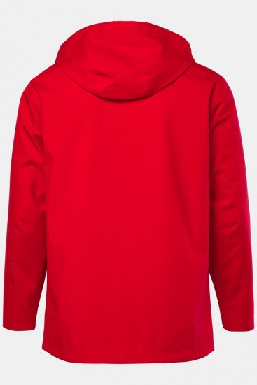 Jay-Pi 844210 Giacca antipioggia con cappuccio ripiegabile Rosso salsa - Giubbotti - Giubbotti Uomo Taglie Forti