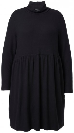 Ulla Popken 844233 Abito in maglia a maniche lunghe Nero - Abiti in maglia - 