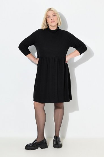 Ulla Popken 844233 Abito in maglia a maniche lunghe Nero - Abiti in maglia - 