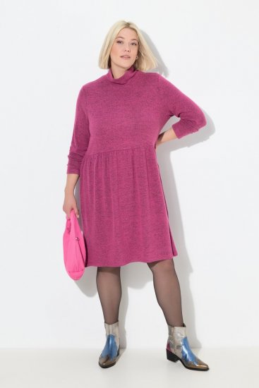 Ulla Popken 844233 Abito in maglia a maniche lunghe Rosso bacca - Abiti in maglia - 