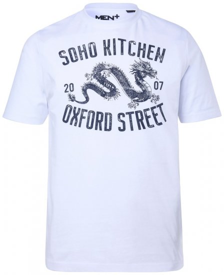 Men+ 298 T-shirt Soho Kitchen Bianco - Magliette - Magliette Uomo Taglie Forti