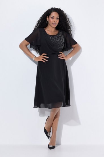 Ulla Popken 844356 Abito da sera Nero - Abiti da sera - Abiti da sera taglie forti