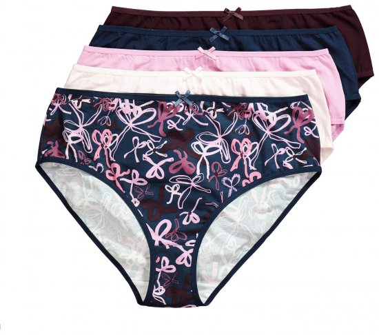 Ulla Popken 844495 Slip confezione da 5 Prugna - Slip - 