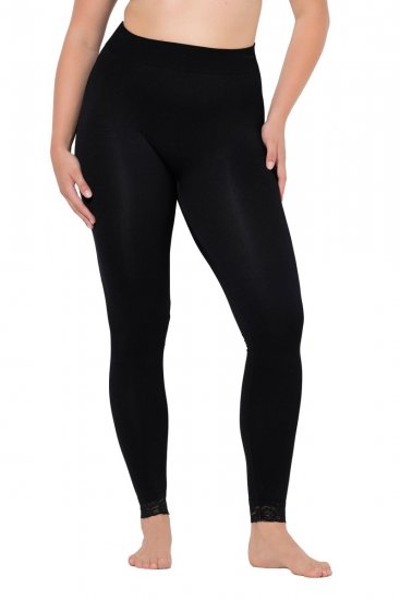 Ulla Popken 844563 Collant senza piede Nero - Collant & calzini - 