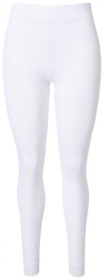 Ulla Popken 844563 Collant senza piede con pizzo Bianco - Collant & calzini - 