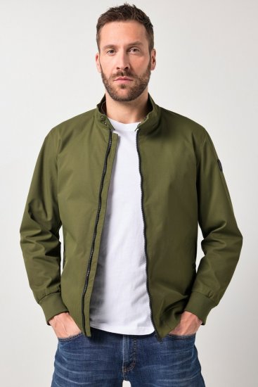 JP1880 844652 Giacca bomber con bottoni a pressione Kaki - Giubbotti - Giubbotti Uomo Taglie Forti
