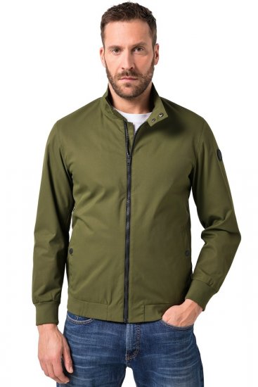 JP1880 844652 Giacca bomber con bottoni a pressione Kaki - Giubbotti - Giubbotti Uomo Taglie Forti