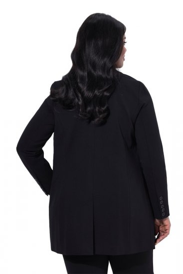 Ulla Popken 844842 Blazer in jersey Nero - Blazer - Blazer Taglie Forti da Donna