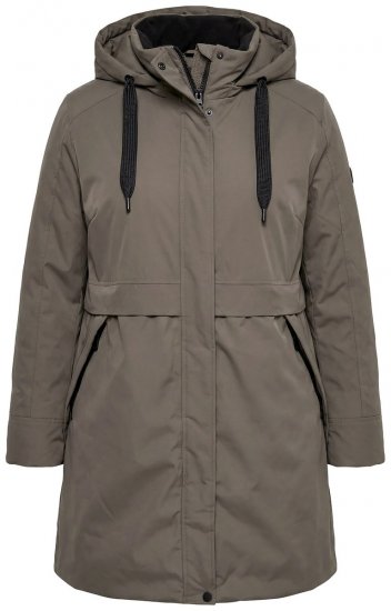 Ulla Popken 845111 Parka Verde scuro - Cappotti - Cappotti taglie forti da donna