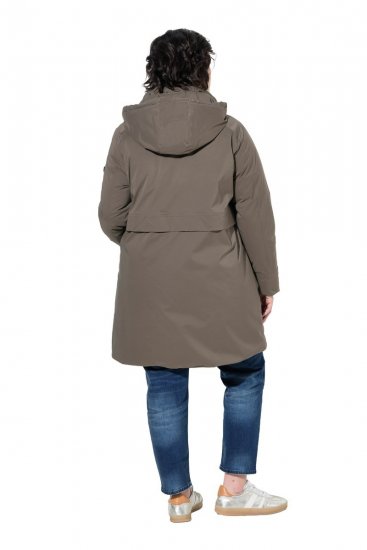 Ulla Popken 845111 Parka Verde scuro - Cappotti - Cappotti taglie forti da donna