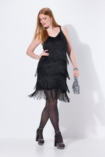 Ulla Popken 845152 Abito senza maniche Nero - Abiti da sera - Abiti da sera taglie forti