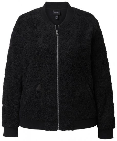 Ulla Popken 845262 Giacca teddy Nero - Giacche - Giacche taglie forti da donna
