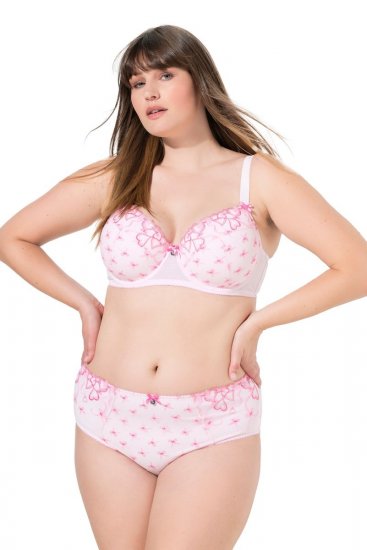 Ulla Popken 845425 Slip con pizzo Rosa - Slip - 