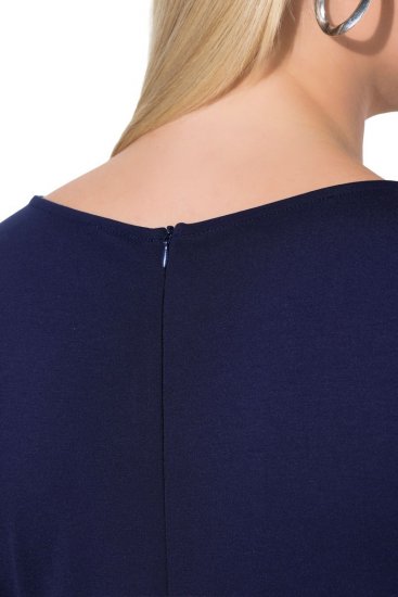 Ulla Popken 845705 Abito in jersey Blu scuro - Vestiti midi - Abiti midi taglie comode