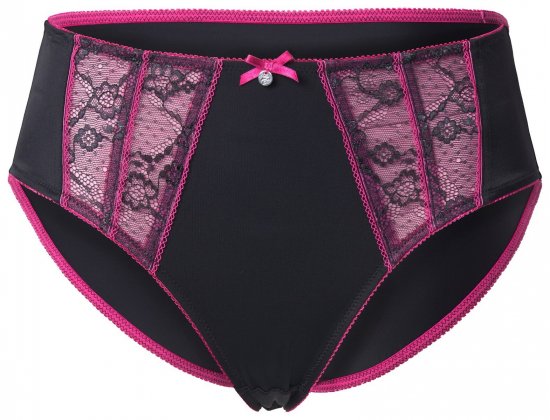 Ulla Popken 845885 Slip a fiori con pizzo Rosa - Slip - 