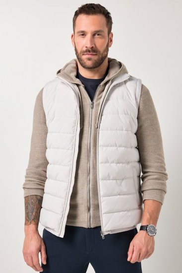 JP1880 846034 Gilet outdoor Beige grigio - Giubbotti - Giubbotti Uomo Taglie Forti