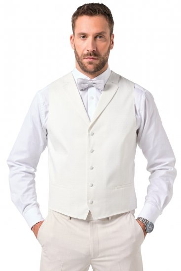 JP1880 846048 Gilet da cerimonia Bianco sporco - Abiti - Abiti da Uomo Taglie Forti